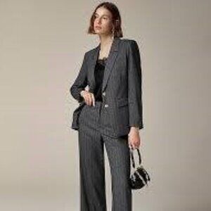 Jcrew Carolina pant in Italian herringbone wool blend, NWT, size 14
